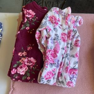 Zipper Sleepers. Baby girl 6-9month